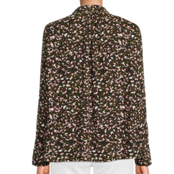 ZADIG & VOLTAIRE Tink Abstract Print Top Blouse Shirt Women’s S Black Multi - Picture 2 of 14